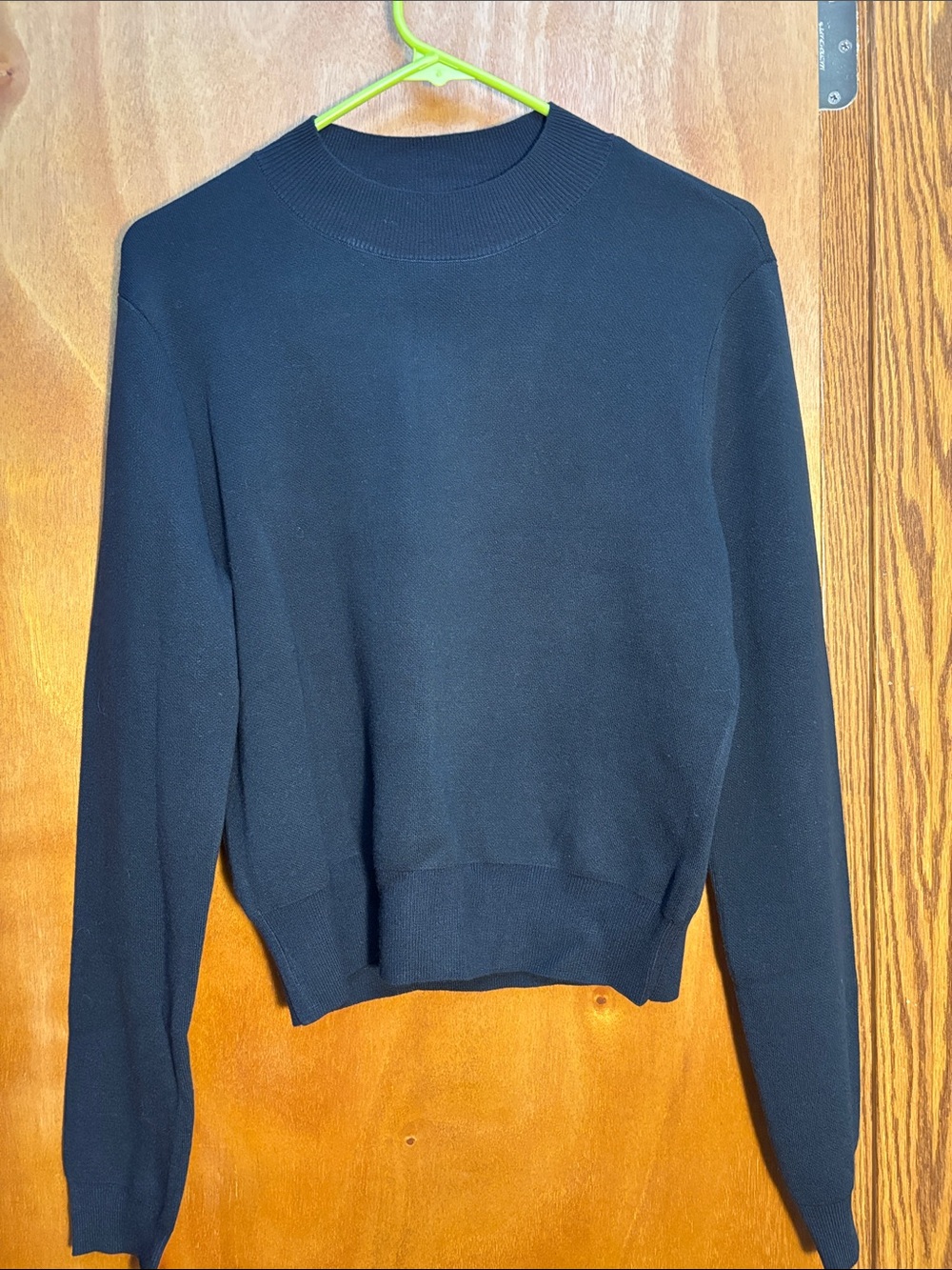 Favorite Daughter Navy
 Mock Neck Long Sleeve Sweater